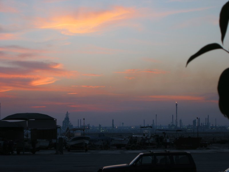 Sunset and industry